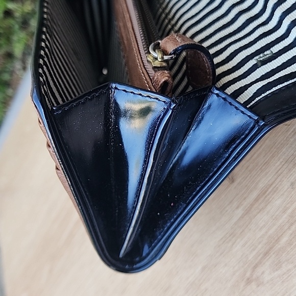 L.A.M.B. Brown Black and White Wallets with Structured Design - Picture 12 of 14